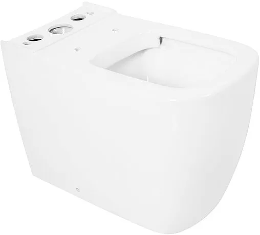 Унитаз-компакт безободковый Cezares Lux белый CZR-159-CPR+CZR-158-T