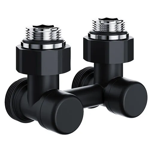 Узел нижнего подключения радиатора угловой ¾"ек x ¾"ек (½"н) Royal Thermo Design черный RANDU11234BL Узел нижнего подключения радиатора угловой ¾"ек x ¾"ек (½"н) Royal Thermo Design черный RANDU11234BL