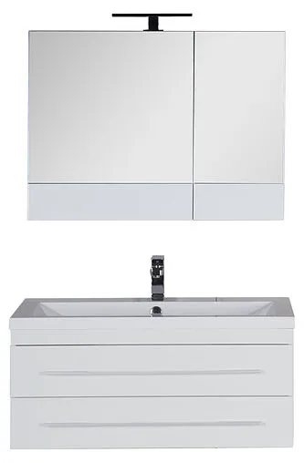 Шкаф-зеркало Aquanet Нота 90 L белый 00165371 Шкаф-зеркало Aquanet Нота 90 L белый 00165371