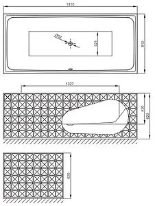 Ванна стальная отдельностоящая Bette Loft Ornament 181х81 anti-slip Sense+easy-clean белый 3172-000 CFXX6A PLUS AS Ванна стальная отдельностоящая Bette Loft Ornament 181х81 anti-slip Sense+easy-clean белый 3172-000 CFXX6A PLUS AS, 2