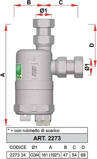 Фильтр-дешламатор ¾&quot;нг х ¾&quot;нг Far Compactfar FA 2273 34