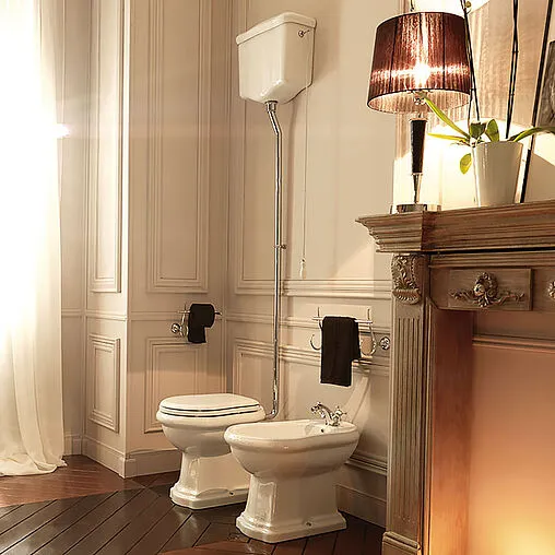 Унитаз-компакт с высоким бачком Kerasan Retro белый