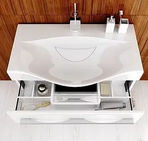 Тумба-умывальник подвесная Aqwella Milan 80 белый Mil.01.08/2/W+Ber.08.04.D Тумба-умывальник подвесная Aqwella Milan 80 белый Mil.01.08/2/W+Ber.08.04.D, 4