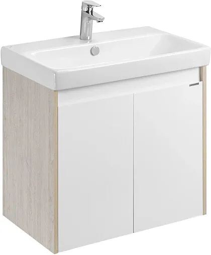 Тумба-умывальник Aquaton Сканди Doors 70 белый/дуб верона 1A2789K0SDB20