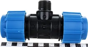 Тройник компрессионный переходной 32мм x ¾&quot;н x 32мм ТПК-Аква 51323432, 5