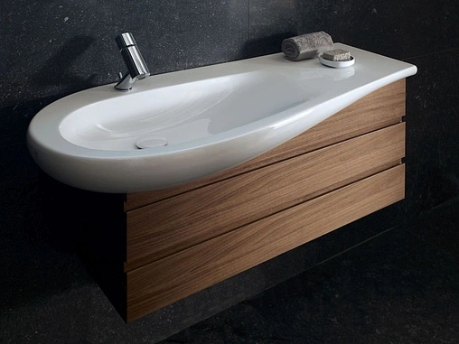 Раковина Laufen Alessi 90 L c покрытием LCC белый 8.1497.5.400.104.1