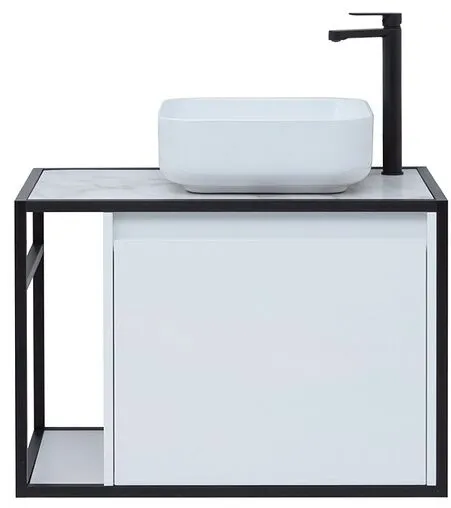 Тумба под умывальник подвесная Aquanet Nova Lite LOFT 75 R белый глянец 00261649