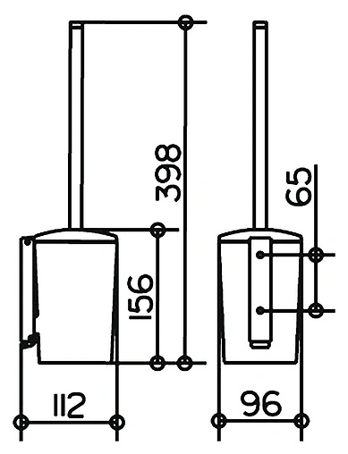 Ёршик для унитаза Keuco Edition Palais хром/белый 40064010100