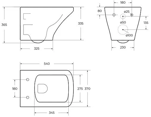 Унитаз подвесной безободковый BelBagno Sela черный матовый BB3201CHR-MB
