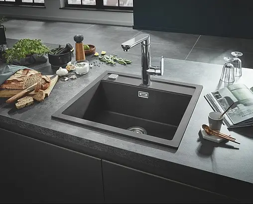 Мойка кухонная Grohe K700U-56 серый гранит 31651AT0