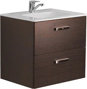 Тумба-умывальник подвесная Roca Victoria Nord 60 венге ZRU9000027+32799E000, 1