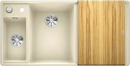 Мойка кухонная Blanco Axia III 6 S 100 L (доска ясень) жасмин 524648