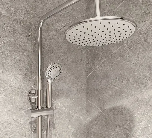 Душевая система со смесителем для ванны Milardo Rosco хром ROSSB1FM06