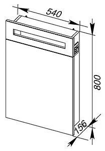 Шкаф-зеркало Aquanet Адель 60 185767, 2