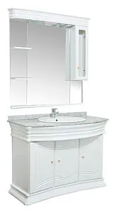 Шкаф-зеркало Aquanet Греция new белый 110 171544, 4