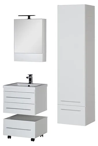 Шкаф-зеркало Aquanet Нота 58 L белый 00165370