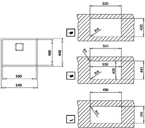Мойка кухонная Teka FlexLinea RS15 50.40 PVD BRASS состаренная бронза 115000023, 2