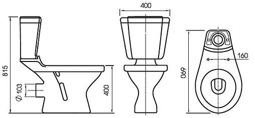 Унитаз-компакт MITO Top белый S-KO-MIR-TOP-ST-P-w