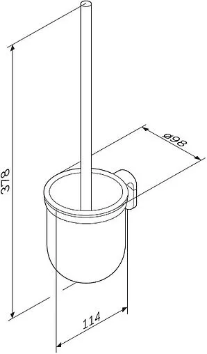 Ёршик для унитаза Am.Pm X-Joy хром A8433300