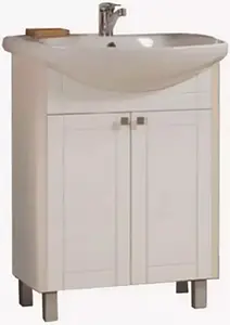 Тумба-умывальник напольная Aquaton Альпина 65 дуб молочный 1A1334K0AL530, 1
