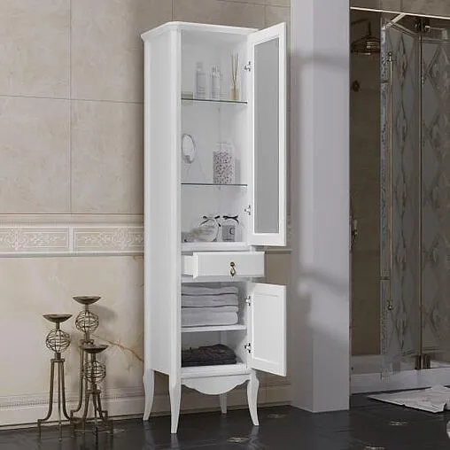 Шкаф-пенал напольный Opadiris Лоренцо 45 R белый Z0000008218