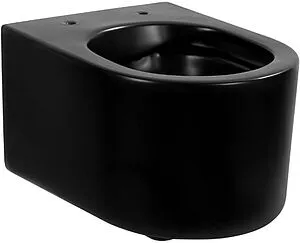 Унитаз подвесной безободковый Aquatek Мия черный матовый AQ2004-MB, 4