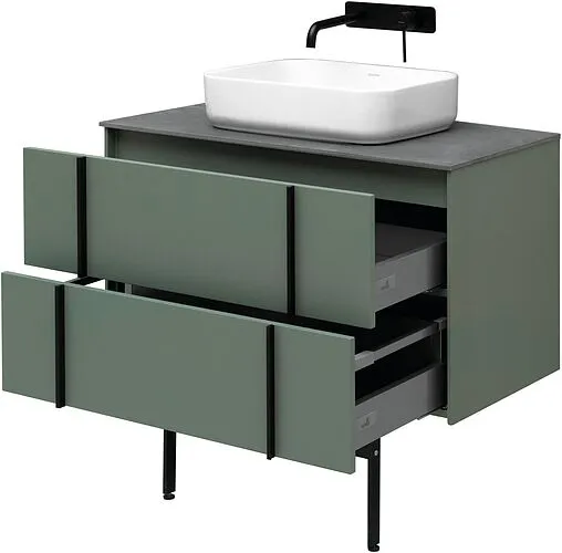 Тумба под умывальник подвесная Allen Brau Reality 90 олива 1.32006.CGM