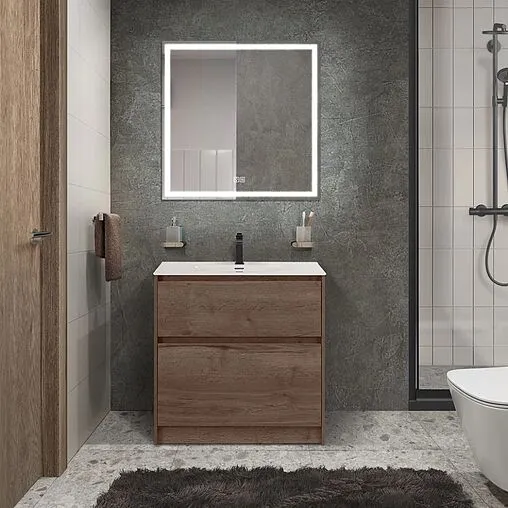 Тумба под умывальник напольная BelBagno KRAFT 80 Rovere Tabacco KRAFT39-800/390-2C-PIA-RT