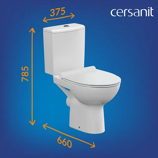 Унитаз-компакт безободковый Cersanit Nature Clean On 011 3/5 DPL EO slim белый 65410 Унитаз-компакт безободковый Cersanit Nature Clean On 011 3/5 DPL EO slim белый 65410