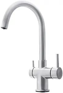 Смеситель для кухни с подключением к фильтру Swedbe Selene Plus нержавеющая сталь 8040, 4
