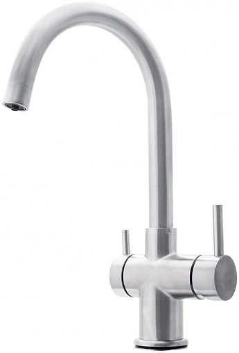 Смеситель для кухни с подключением к фильтру Swedbe Selene Plus нержавеющая сталь 8040