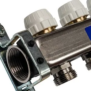 Группа коллекторная с расходомерами 10 отводов 1&quot;в/в x ¾&quot;ек Stout SMS 0917 000010, 5