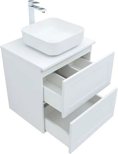 Тумба-умывальник подвесная Aquanet Терра 60 белый матовый 00313232+