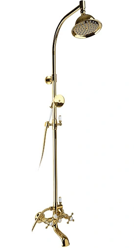 Душевая система со смесителем для ванны Timo Nelson золото/белый SX-1090 gold