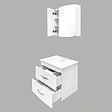 Тумба-умывальник подвесная Comforty Лаура 60-2 белый 00003129351CF