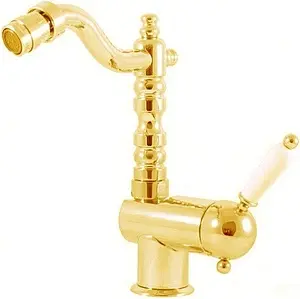 Смеситель для биде Rav Slezak Labe золото/белый L508.5/9Z Смеситель для биде Rav Slezak Labe золото/белый L508.5/9Z, 1