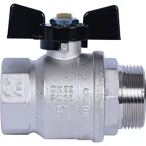 Кран шаровый 1¼"в x 1¼"н Bugatti New Jersey 09170007, 5