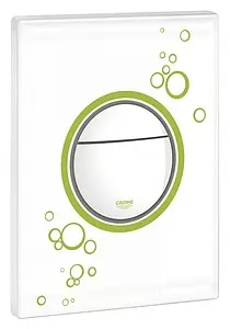 Клавиша смыва для унитаза Grohe Nova Cosmopolitan Print 38847LS0 белый луна Клавиша смыва для унитаза Grohe Nova Cosmopolitan Print 38847LS0 белый луна, 1