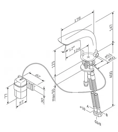 Смеситель для раковины Am.Pm Like хром F8002300