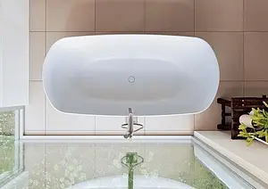 Ванна отдельностоящая из искусственного камня Riho Bilo 165x77 белый B128001105, 5