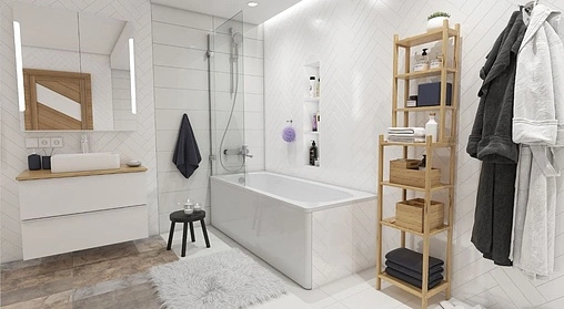 Ванна стальная Reimar 120х70 белая орхидея R-24901