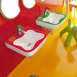 Раковина Laufen Florakids 45 зеленый/белый 8.1503.1.072.104.1 Раковина Laufen Florakids 45 зеленый/белый 8.1503.1.072.104.1, 5