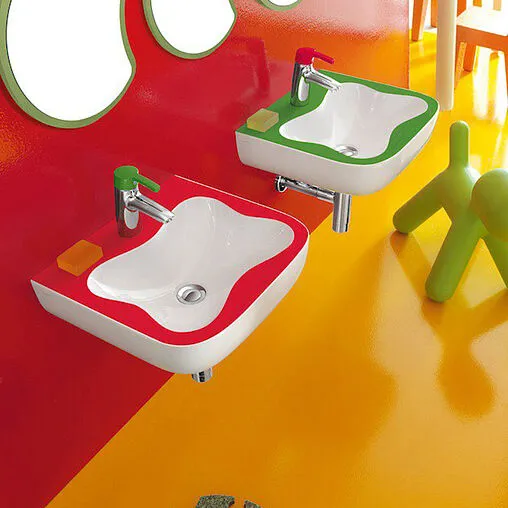 Раковина Laufen Florakids 45 зеленый/белый 8.1503.1.072.104.1