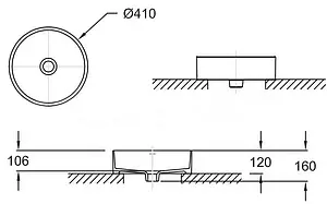 Раковина Jacob Delafon Delta Pure 41 белый E90012-0 Раковина Jacob Delafon Delta Pure 41 белый E90012-0, 2