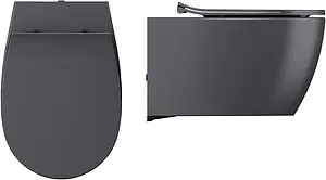 Унитаз подвесной безободковый ISVEA Sentimenti Neo антрацит 10AR02010SV-2C Унитаз подвесной безободковый ISVEA Sentimenti Neo антрацит 10AR02010SV-2C, 3