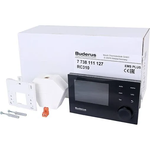 Комнатный терморегулятор Buderus RC310 Black 7738111127