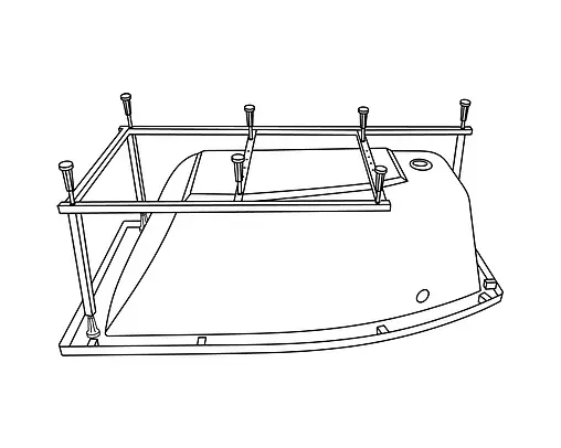 Каркас для ванны Excellent Magnus 150x85 MR.MG15WH