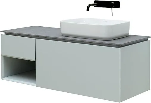 Тумба под умывальник подвесная Allen Brau Infinity 120 R папирус 1.21008.PWM