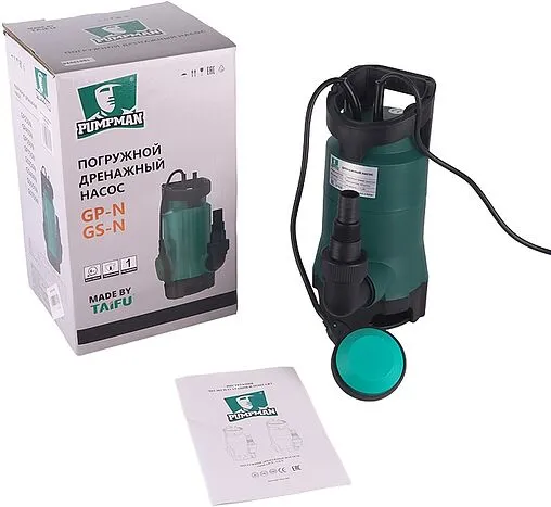 Насос дренажный Q=12.4м³/ч H=8м Pumpman GP750N