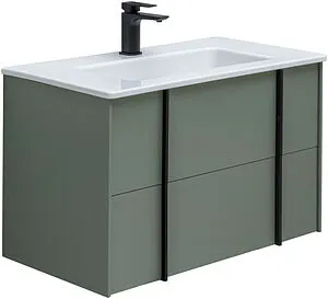 Тумба под умывальник подвесная Allen Brau Reality 80 олива 1.32005.CGM Тумба под умывальник подвесная Allen Brau Reality 80 олива 1.32005.CGM, 1